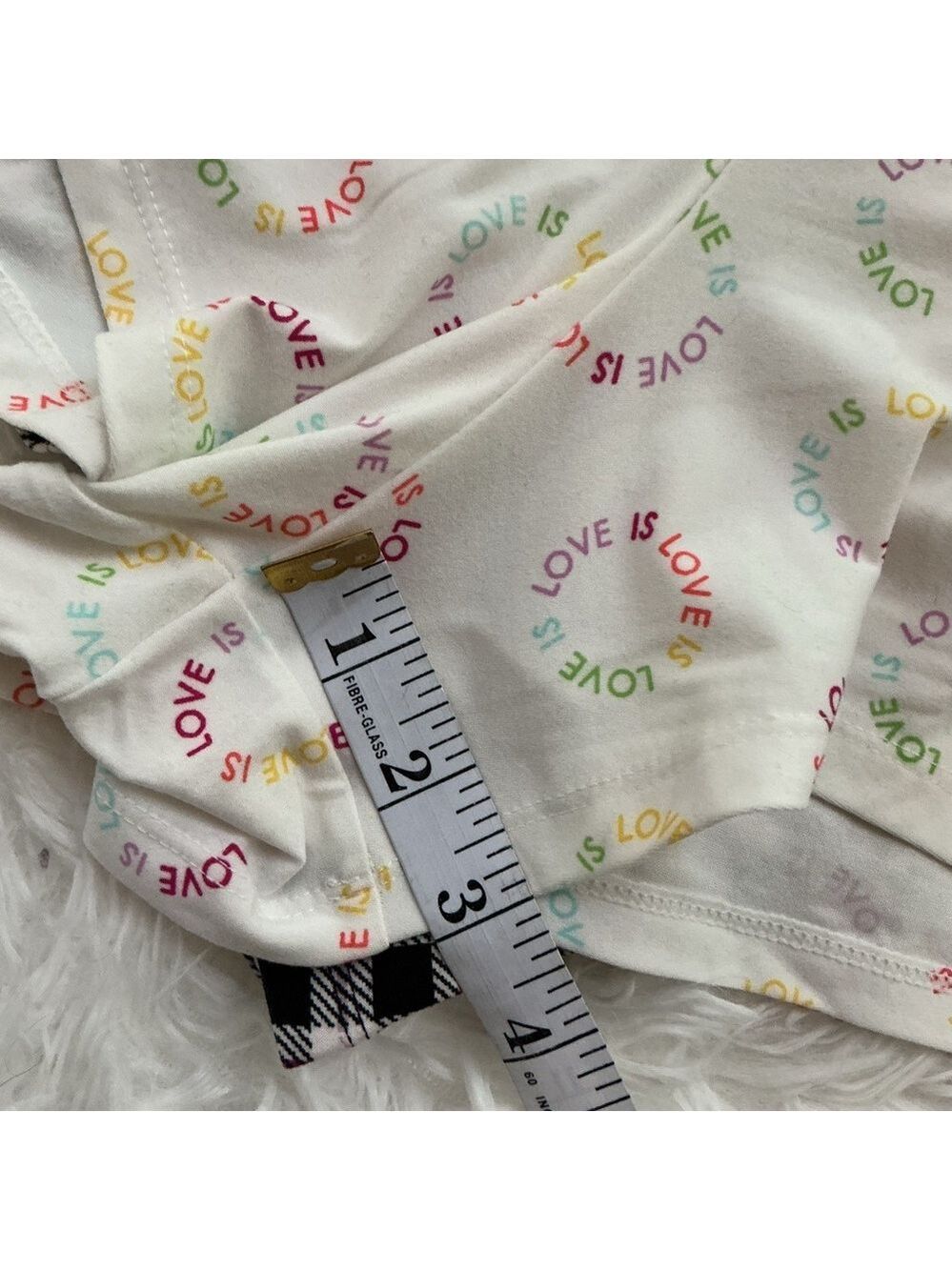 Kohl’s 2-Pack Sleep Shorts – Love Print & Plaid – Size 3X – Pajama Shorts - Picture 8 of 14